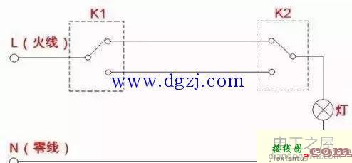 双控开关接线图_双控单联开关接线图  第4张