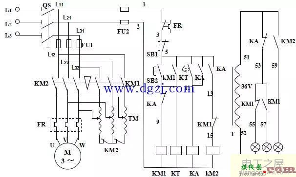 电动机二次原理接线图  第4张