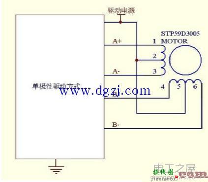 两相六线步进电机接线图及颜色  第1张