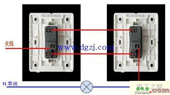 单开双控开关接线方法,单开双控开关接线图  第2张