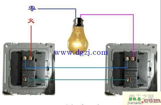 多控开关怎样接线_多控开关接线图_多控开关实物接线图  第1张
