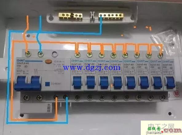 家庭配电箱安装和家庭配电箱接线图  第4张