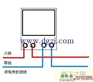 家用电表接线图_电表接法图解  第1张