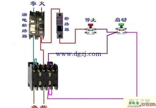 电工培训断路器接触器接线图大全  第5张