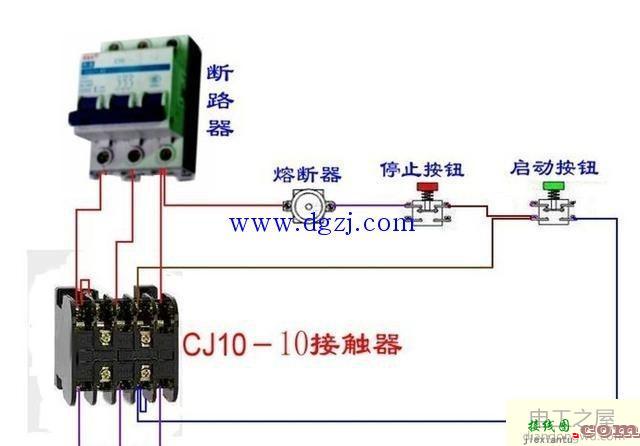 电工培训断路器接触器接线图大全  第9张