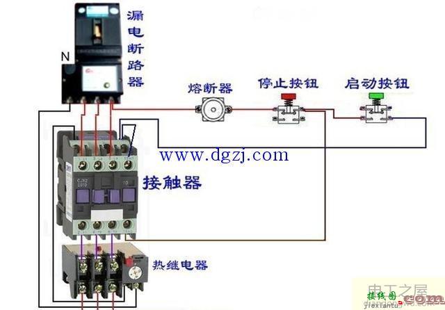 电工培训断路器接触器接线图大全  第10张