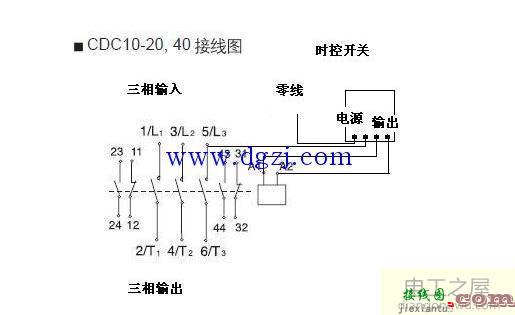 380接触器实物接线图_380伏接触器的接线图  第1张