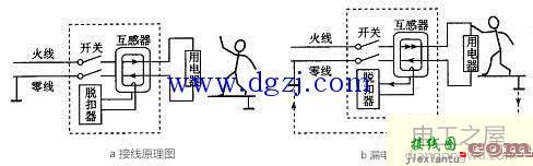 漏电保护器内部原理接线图  第1张