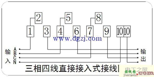 三相电表接线端子示意图_三相三线电能表接线图  第1张