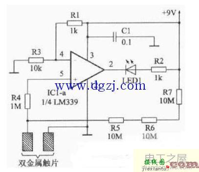 触摸开关电路原理图_触摸开关接线图  第1张