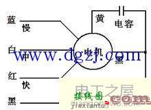 5线电风扇电机接线图_电风扇5根线如何接线图  第1张