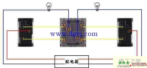 双联双控开关接线图示  第1张