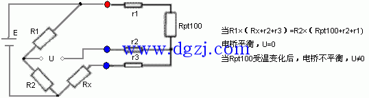 三线温度传感器接线图_三线制pt100接线图  第1张