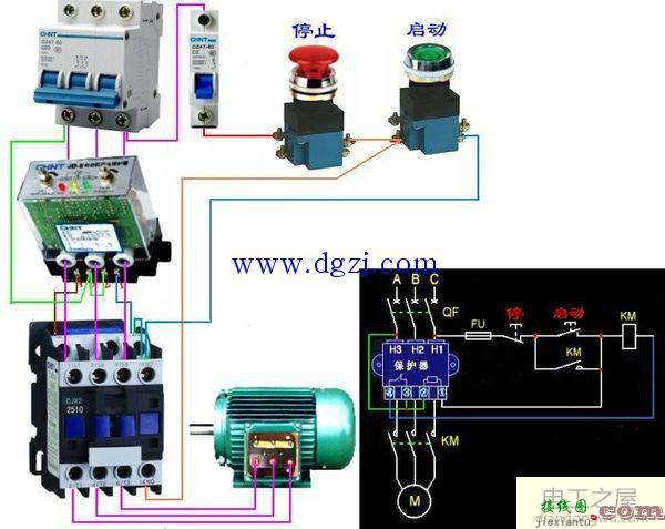 jd5电动机综合保护器接线图  第1张