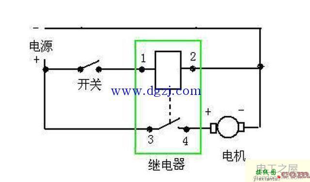 汽车启动继电器接线图_汽车马达继电器接线图  第2张