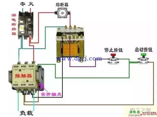 断路器与交流接触器接线图控制回路  第3张