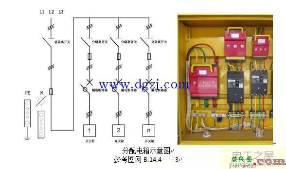 三级配电箱规范接线图_三级配电二级漏保设置  第5张