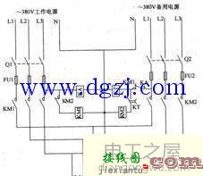 双电源切换开关接线图及原理分析  第1张