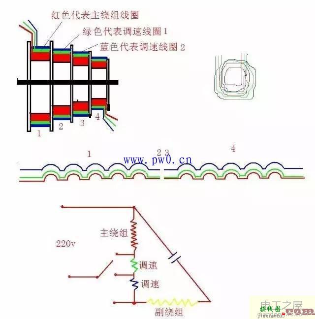 单相电机正反转接线图以及原理  第8张