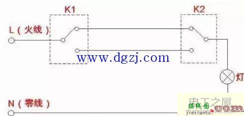 单联双控开关接几根线?单联双控开关接线图  第4张