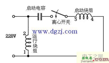 单相电机正反转接线图及启动方式  第2张