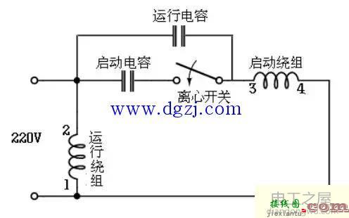 单相电机正反转接线图及启动方式  第3张