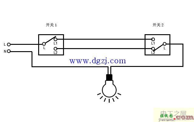 多控开关接线图_单开三控开关接线图  第1张