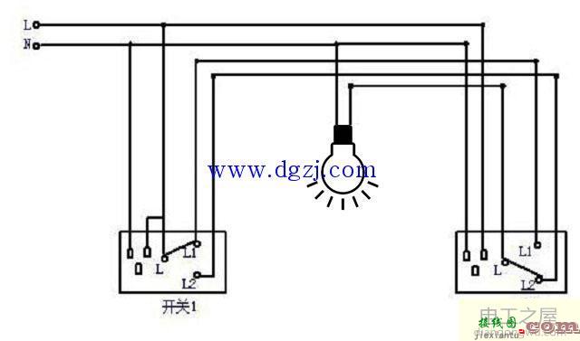 多控开关接线图_单开三控开关接线图  第4张