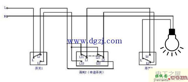 多控开关接线图_单开三控开关接线图  第6张