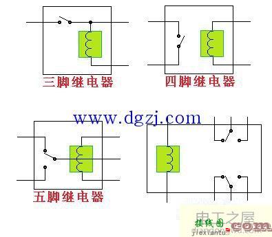 八脚继电器接线图_24v继电器8脚接线图解  第2张