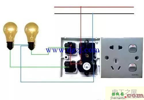 家用两线电路接线图_家用电工接线电路图  第5张