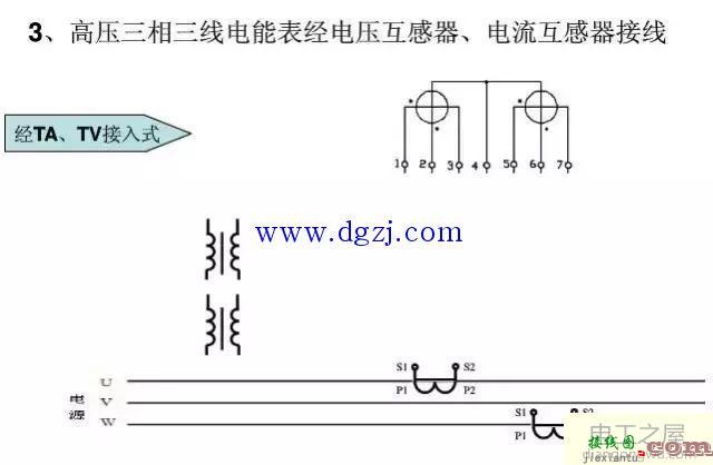 单相和三相电能表经互感器接线图  第6张