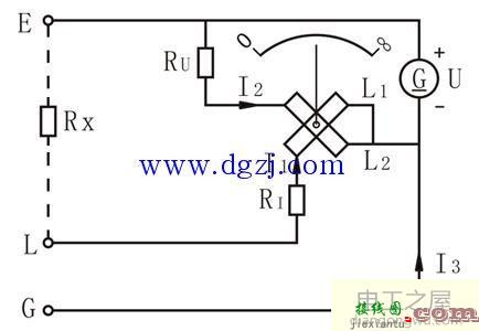 手摇式绝缘电阻测试仪原理接线图及测量规范  第1张