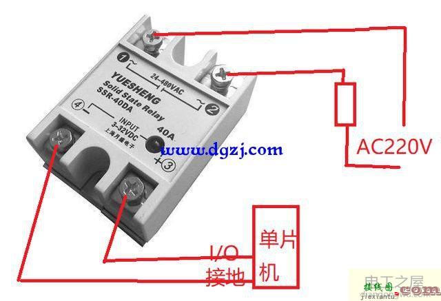 单片机控制固态继电器接线图  第1张