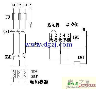 4线温湿度控制器接线图  第1张