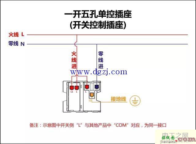 单控双控三控开开关接线图大全  第4张