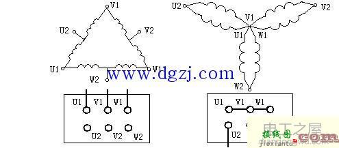 双速异步电动机绕组接线图  第1张