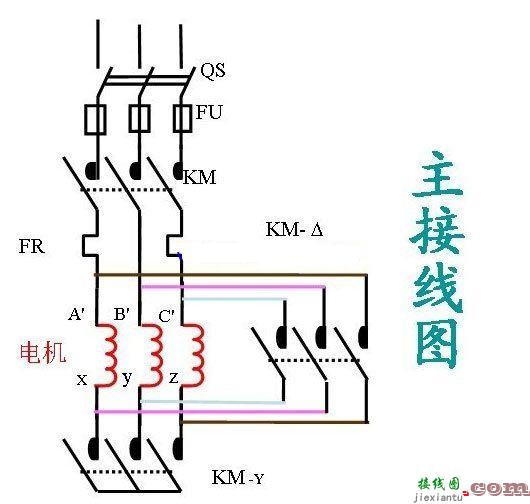 如何实现两地星三角启动电路图  第4张