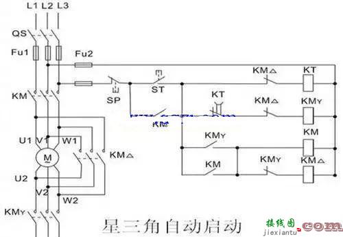 电动机星三角启动电路图讲解  第1张