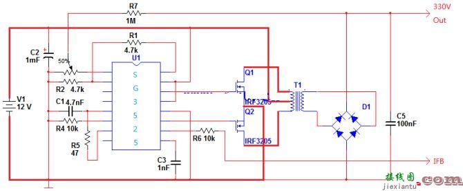 IRF3205自制逆变器电路图  第1张
