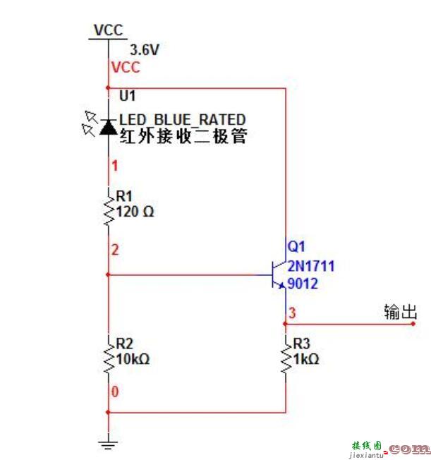 三款红外接收二极管电路图  第2张