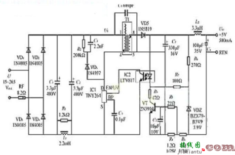 手机充电器电路图大全  第3张