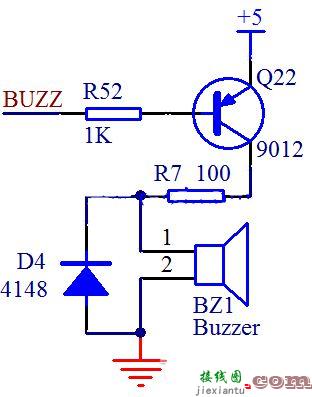 单片机驱动蜂鸣器电路图及程序  第1张