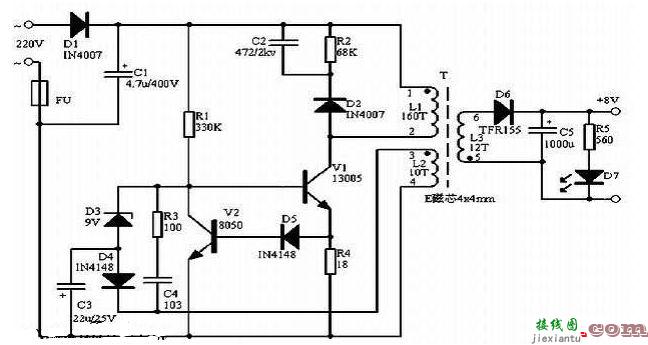 开关电源接线电路图汇总  第5张
