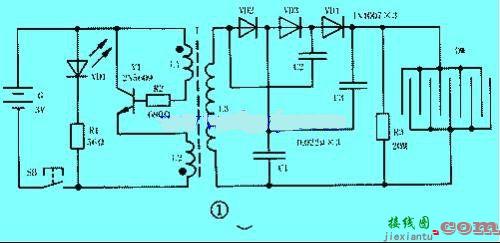 电蚊拍电路图分析及元器件选择  第1张