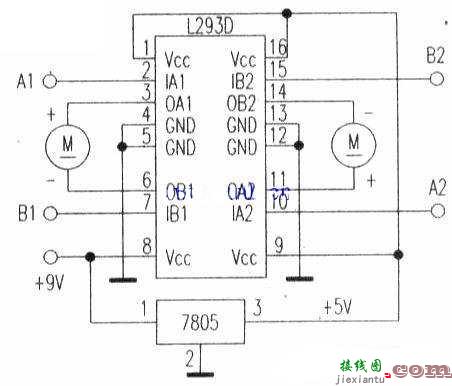 l293D电机驱动电路图  第1张