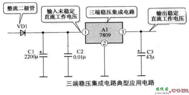 三端稳压集成电路典型应用电路图  第1张