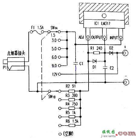 车载电源转换器电路图  第1张