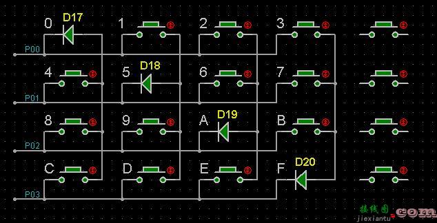 4×4 矩阵式键盘电路的改进  第3张