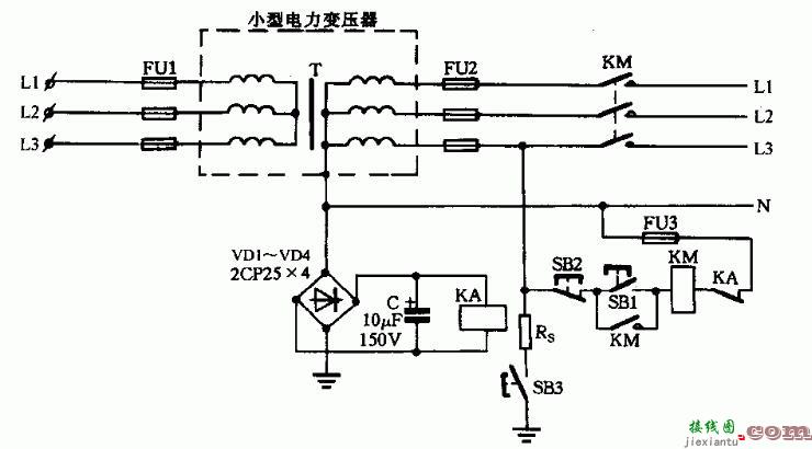 电压电流型低压触电保安器电路图  第2张